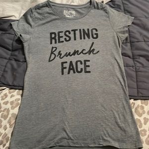 Resting brunch face tee